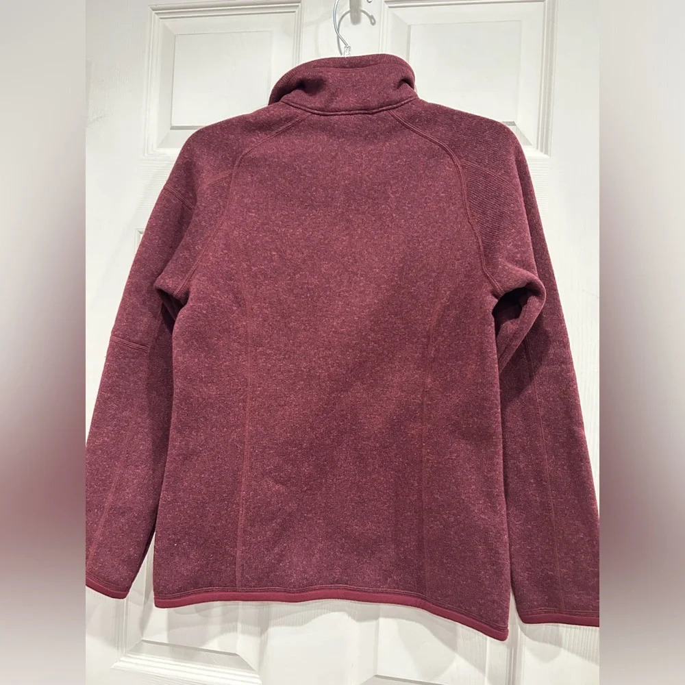 Patagonia Women's XS Better Sweater 1/4 Zip Pullover Chicory Dark Red NWT - Picture 3 of 7